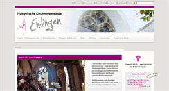 Desktop Screenshot of ev-kirche-endingen.de