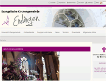 Tablet Screenshot of ev-kirche-endingen.de
